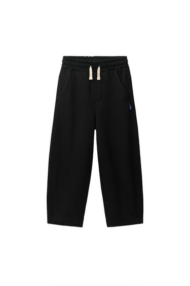 BARREL PLUSH TROUSERS - Black by Zara