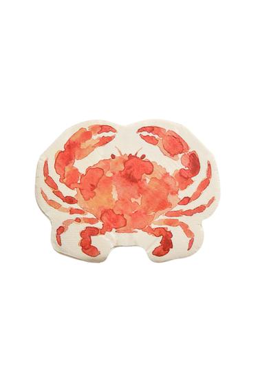 PACK OF CRAB PAPER NAPKINS (PACK OF 20) - Orange by Zara