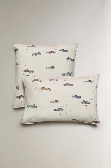 CHILDREN'S RACER DOG PILLOWCASE - Multicoloured by Zara