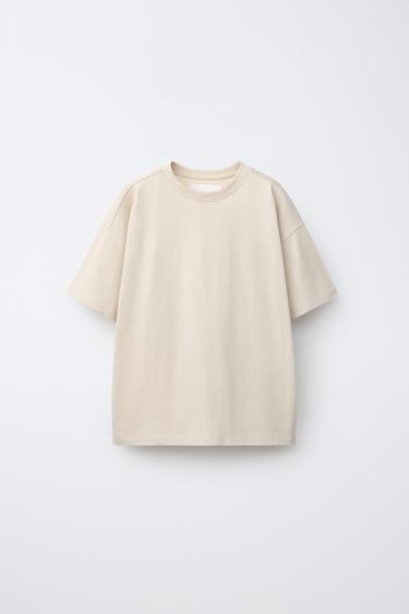 PLAIN T-SHIRT - Light sand by Zara