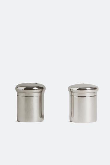 MINI STEEL SALT AND PEPPER SHAKER SET - Steel by Zara