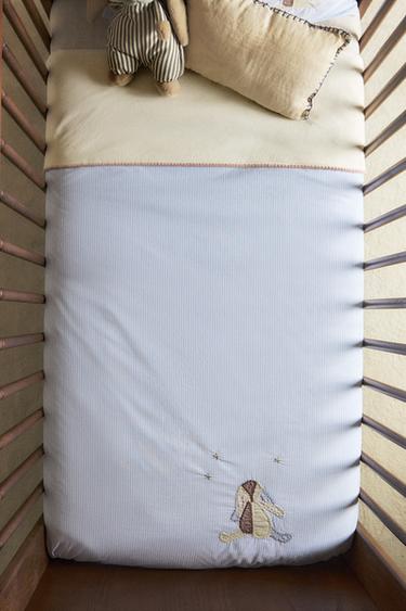 KIDS' RABBIT COTTON DUVET COVER - Blue by Zara