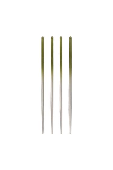 SET OF OMBRÉ GLASS CHOPSTICKS (PACK OF 4) - Green by Zara