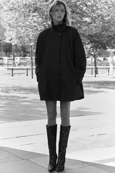 ZW COLLECTION HOODED PARKA - Anthracite grey by Zara