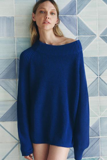 PLAIN KNIT SWEATER - Bluish by Zara - Image 0