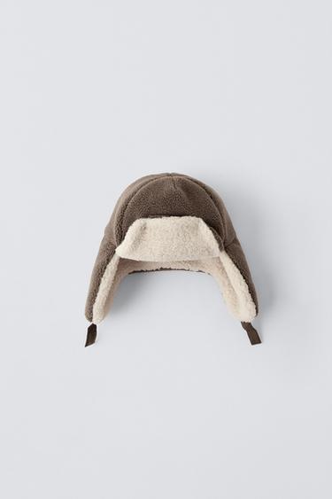 FLEECE SKULL CAP - Brown by Zara - Image 0