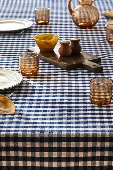 GINGHAM TABLECLOTH - Blue by Zara