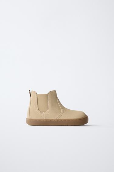 BAREFOOT LEATHER BOOTS - Sand Brown by Zara