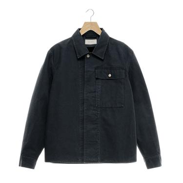 CANVAS POCKET OVERSHIRT - Navy blue by Zara