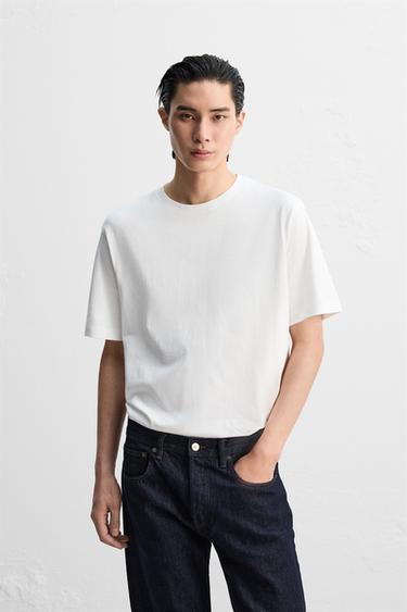 BASIC MEDIUM WEIGHT T-SHIRT - White by Zara