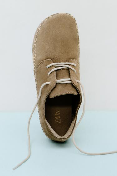 BAREFOOT LEATHER SHOES - Sand Brown by Zara