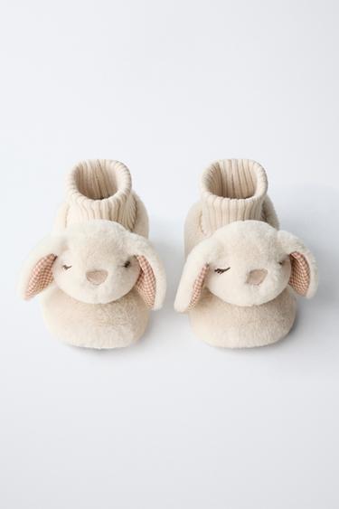 BUNNY SLIPPERS - Ecru White by Zara
