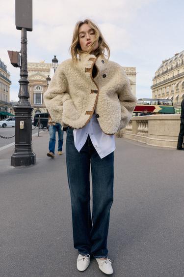 REVERSIBLE DOUBLE-FACED JACKET - camel by Zara