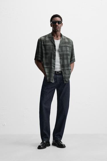 ABSTRACT PRINT SHIRT - Grey by Zara - Image 0