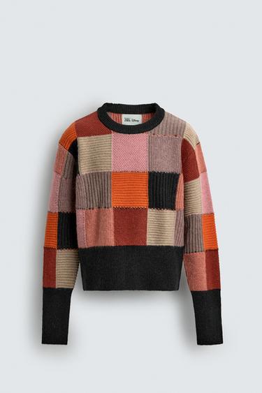 PATCHWORK JUMPER HARRY LAMBERT FOR ZARA X DISNEY - Dusty mauve by Zara