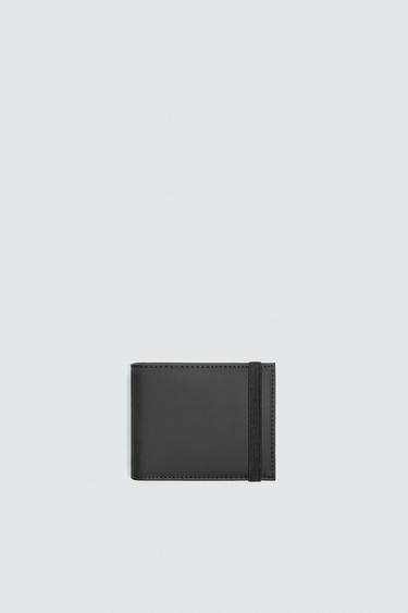 RUBBERISED WALLET - Black by Zara