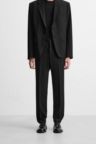 COMFORT SUIT TROUSERS - Black by Zara