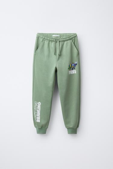 BRAWL STARS © SUPERCELL OY JOGGER TROUSERS - Greens by Zara - Image 0