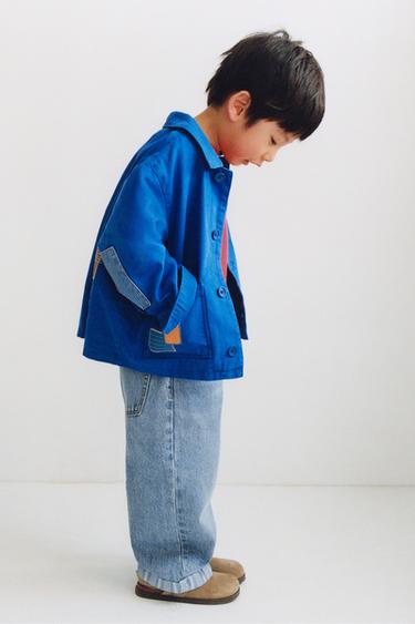 OVERSHIRT WITH PATCHES - Bluish by Zara