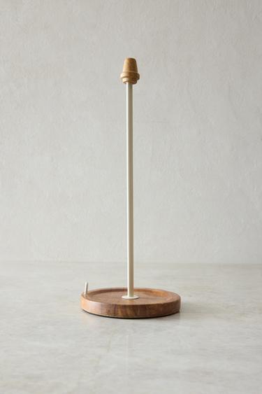 IRON AND WOOD KITCHEN ROLL HOLDER - Cream by Zara