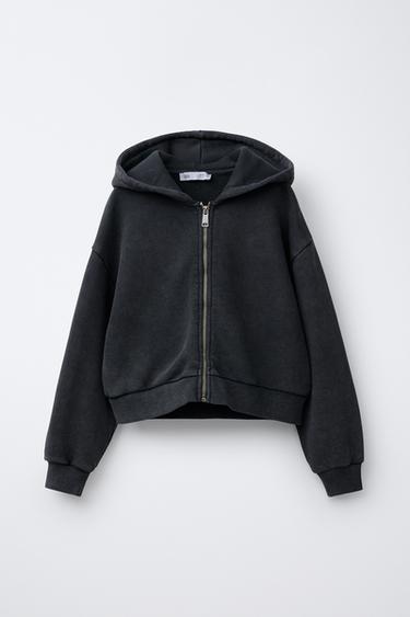 GARMENT DYE SWEATSHIRT - Anthracite grey by Zara