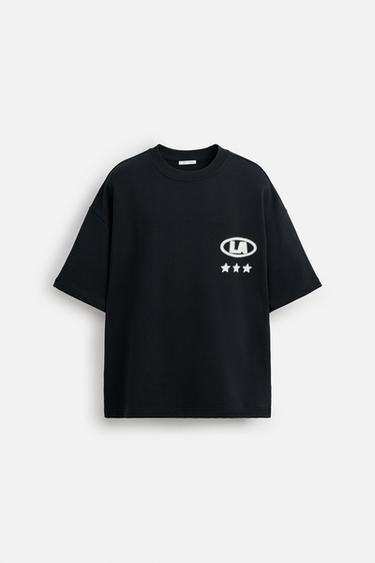 PRINTED GRAPHIC SWEATSHIRT - Navy blue by Zara