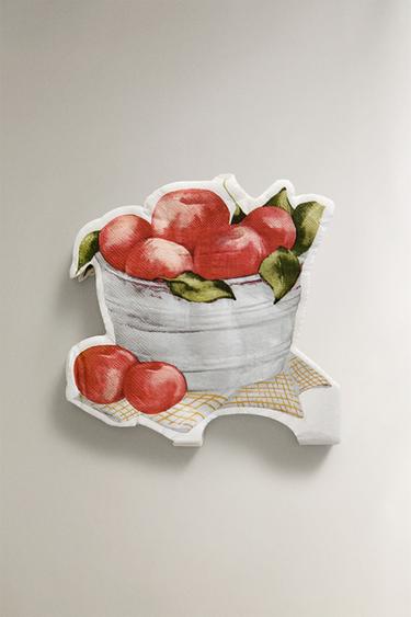 APPLE PAPER NAPKINS (PACK OF 20) - Red by Zara - Image 0