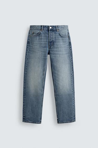 REGULAR FIT JEANS - Mid-blue by Zara