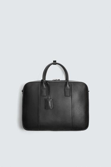 LEATHER BRIEFCASE - Black by Zara