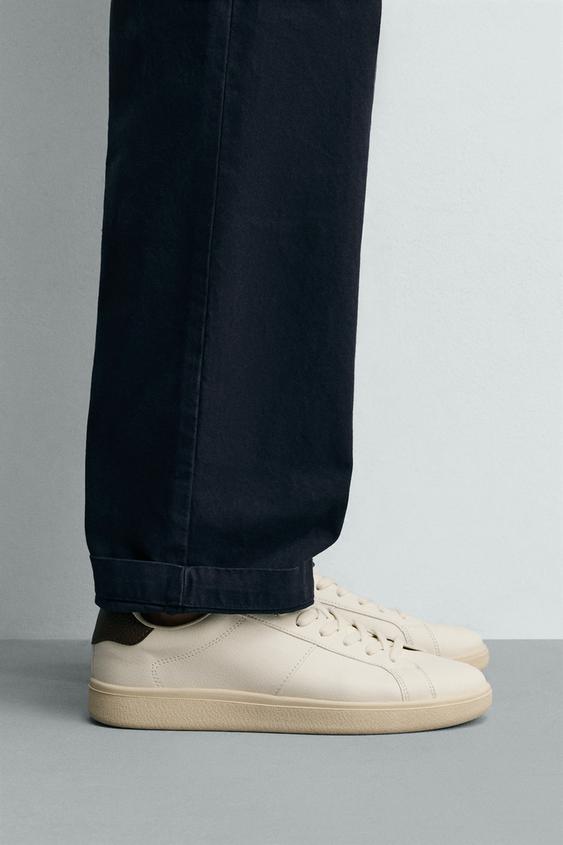TRAINERS WITH HEEL DETAIL - White by Zara - Image 0