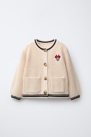 MINNIE MOUSE © DISNEY EMBROIDERED CARDIGAN - Ecru by Zara