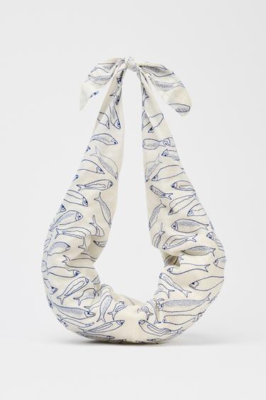 DRAWSTRING BOW BAG - Ecru by Zara - Image 0