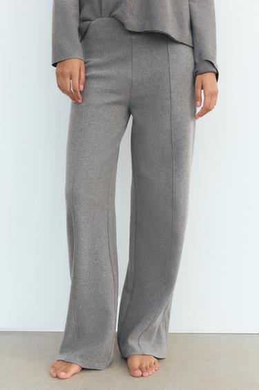 STRAIGHT SOFT TROUSERS - Anthracite grey by Zara