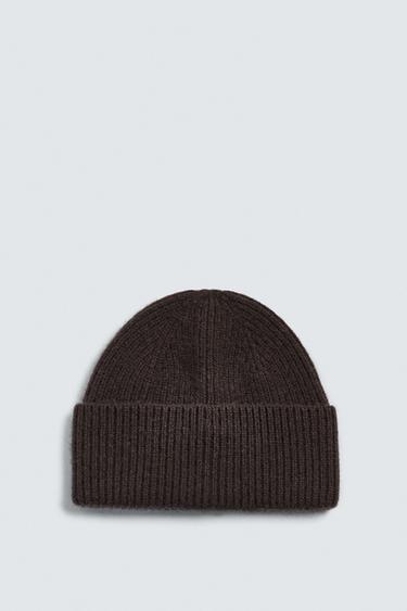 AARON LEVINE X ZARA 100% CASHMERE BEANIE - Brown by Zara