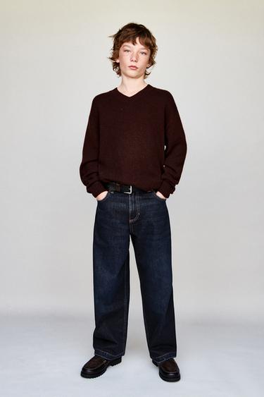 RELAXED BAGGY JEANS - Blue by Zara