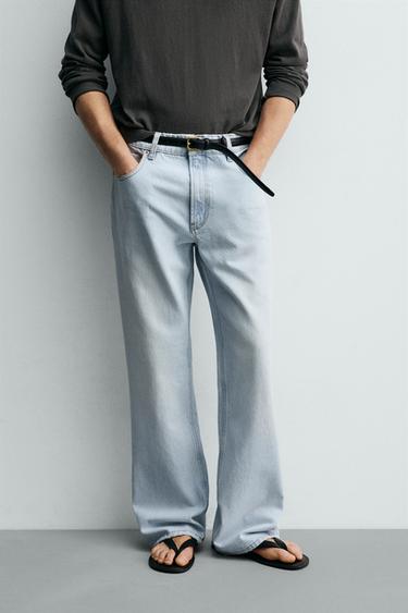 FLARE FIT JEANS - Light blue by Zara