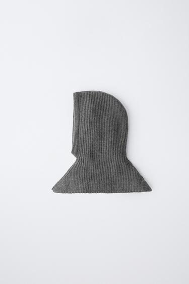 KNITTED BALACLAVA - Grey by Zara