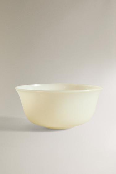 TRANSLUCENT BOROSILICATE GLASS BOWL - Yellow by Zara - Image 0