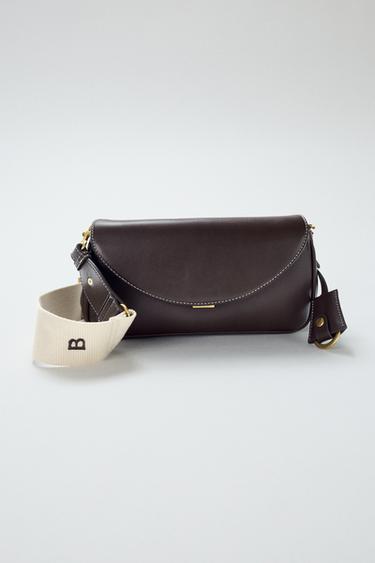 LONG CROSSBODY BAG - Chocolate by Zara