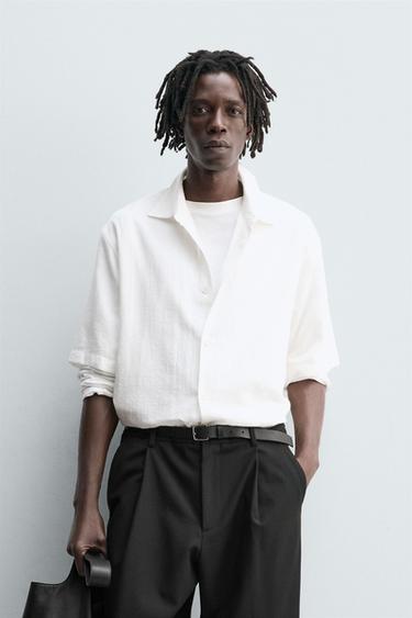 BOXY FIT SHIRT - White by Zara