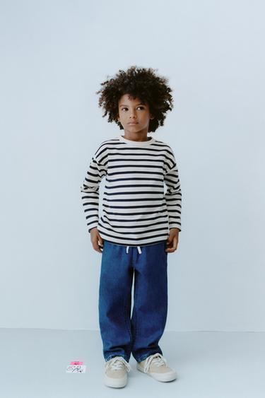 RELAXED DRAWSTRING TROUSERS - Blue by Zara
