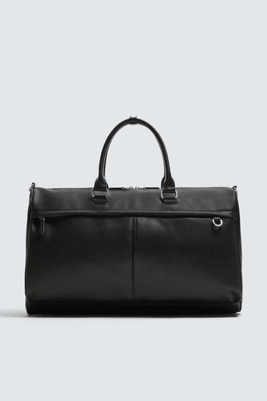 TEXTURED TRAVEL BAG - Black by Zara