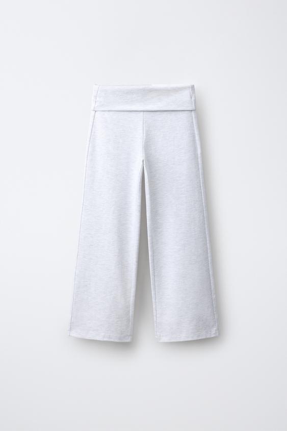 FLARED WING TROUSERS - Grey marl by Zara - Image 0
