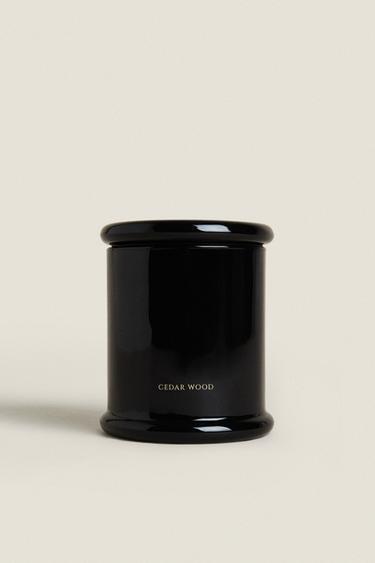 (350 G) CEDAR WOOD SCENTED CANDLE - Sky blue by Zara