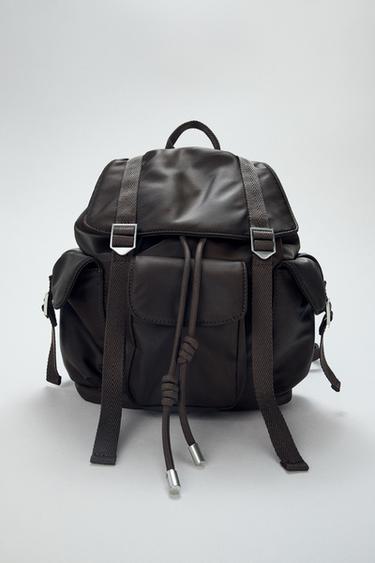 STRAP BACKPACK - Chocolate Brown by Zara