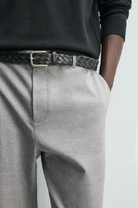 COMFORT SLIM FIT TROUSERS - Grey by Zara - Image 0