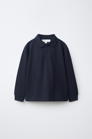 PLAIN POLO SHIRT - Midnight blue by Zara