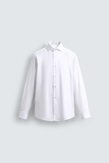 REGULAR FIT SHIRT - White by Zara - Image 0