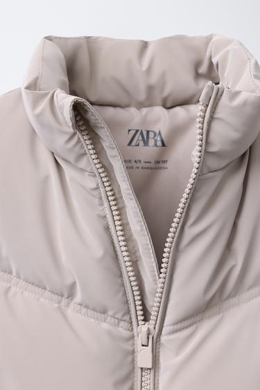 RUBBERISED GILET - Ice by Zara