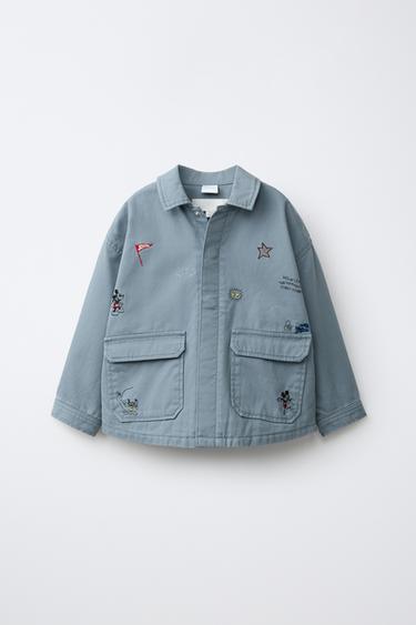 MICKEY MOUSE © DISNEY EMBROIDERED OVERSHIRT - Blue by Zara